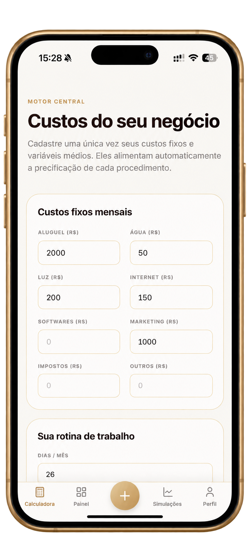 Motor Central de Custos